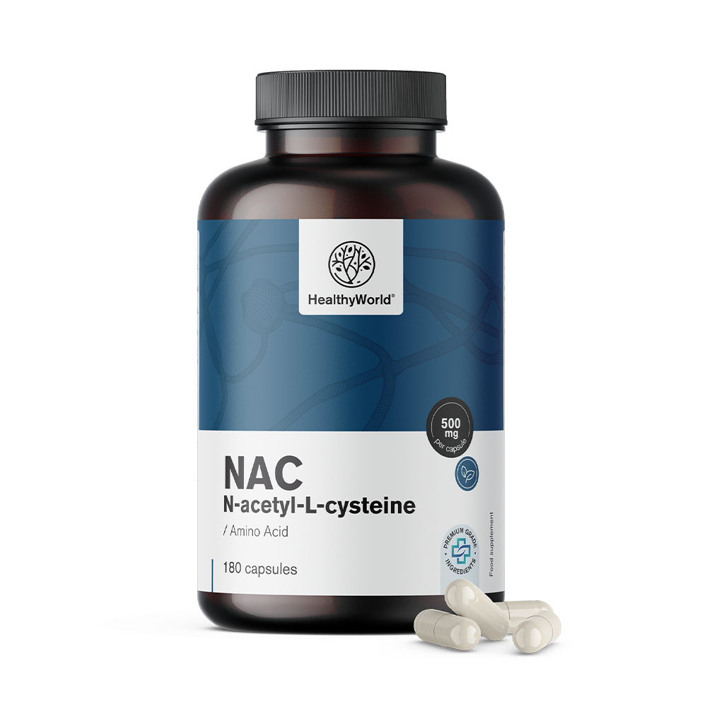 N-ацетилцистеин, известен още като NAC в капсули.