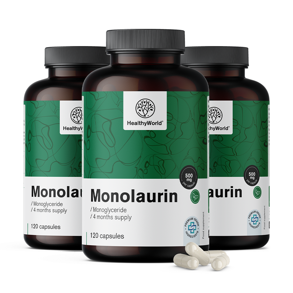 Monolaurin 500 mg v kapsulah